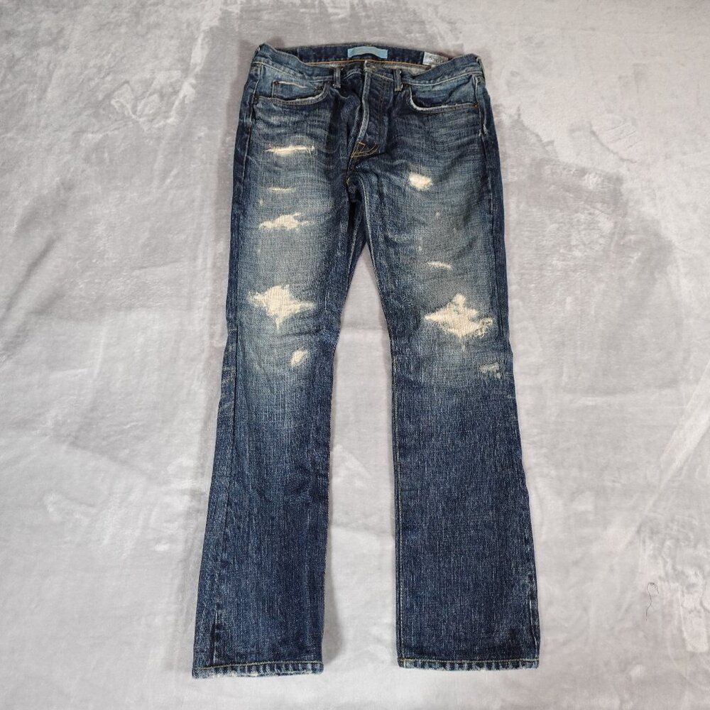 Fuct SSDD Selvedge Skinny Slim Jeans Mens 34 (Fits 32x29) Distressed Japan Made